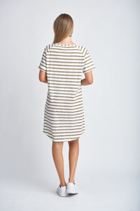 Tee Dress - Twig Stripe