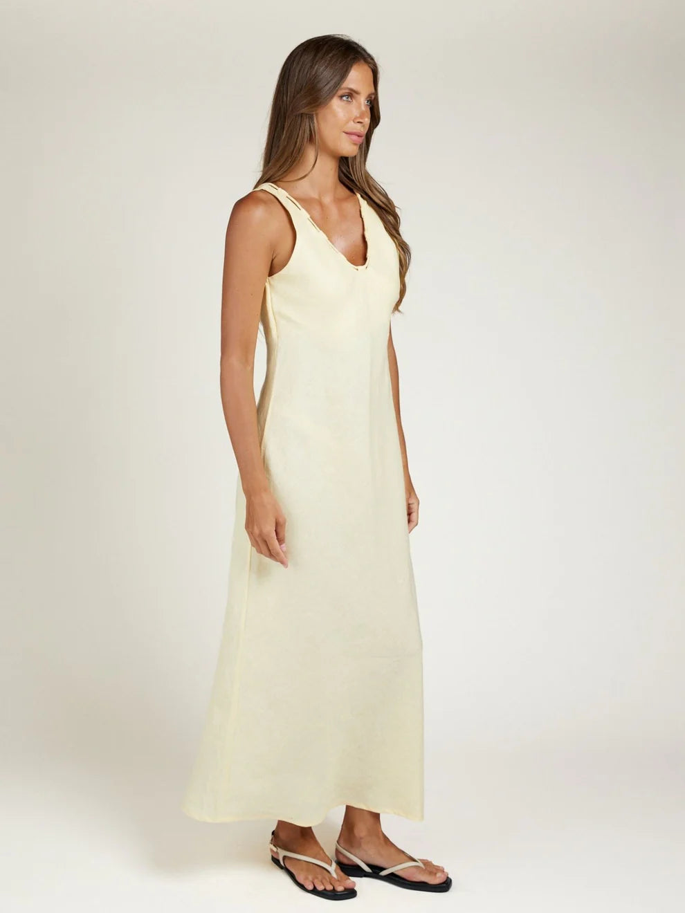 Cable Dress - Lemon