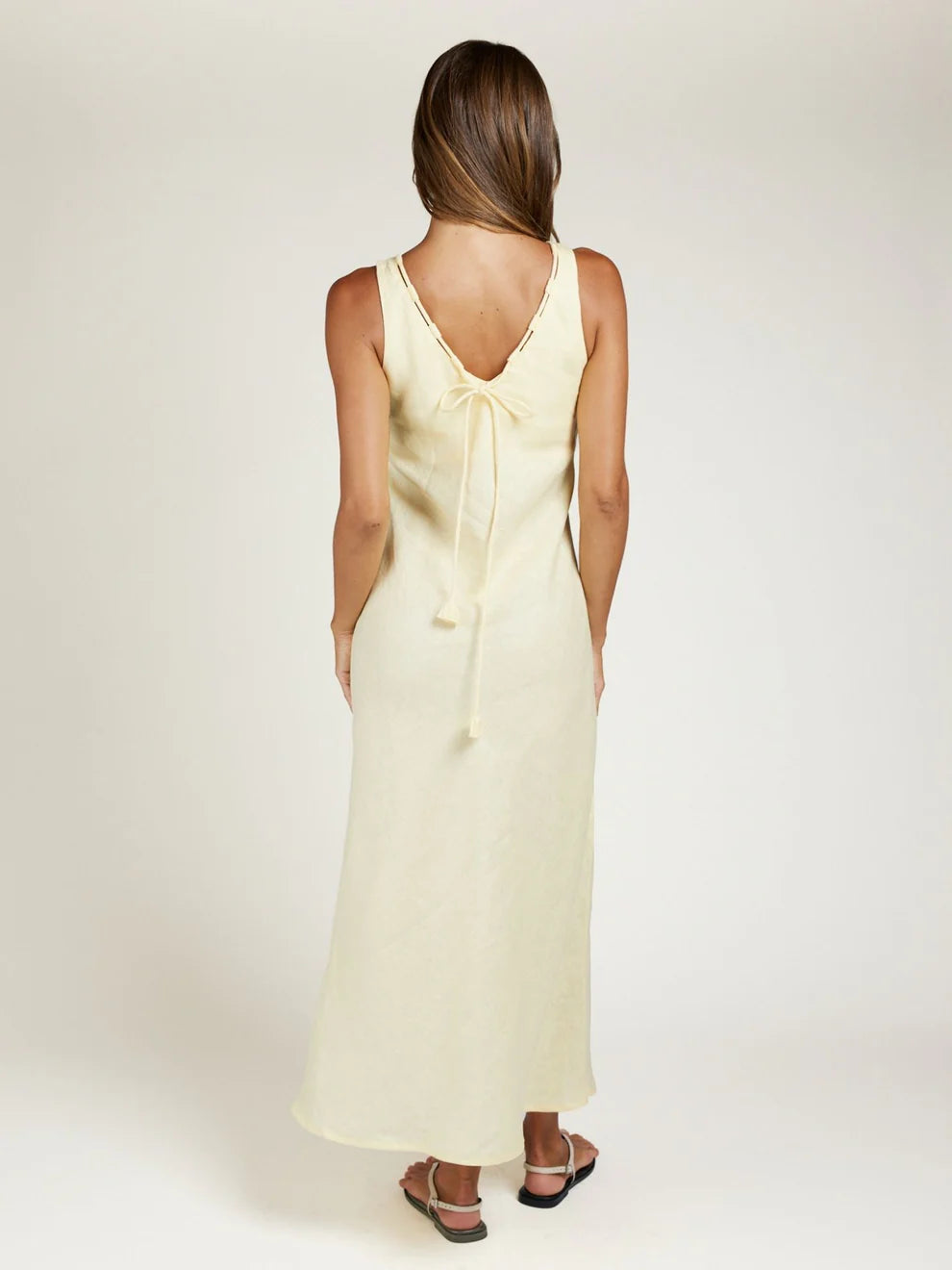 Cable Dress - Lemon