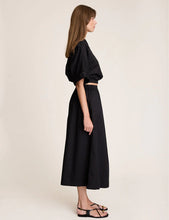 Crop Cuff Shirt - Black