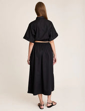 Crop Cuff Shirt - Black