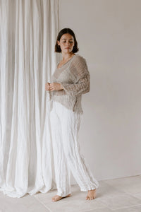 Boheme Positano U Top with Sleeve - Netta Natural