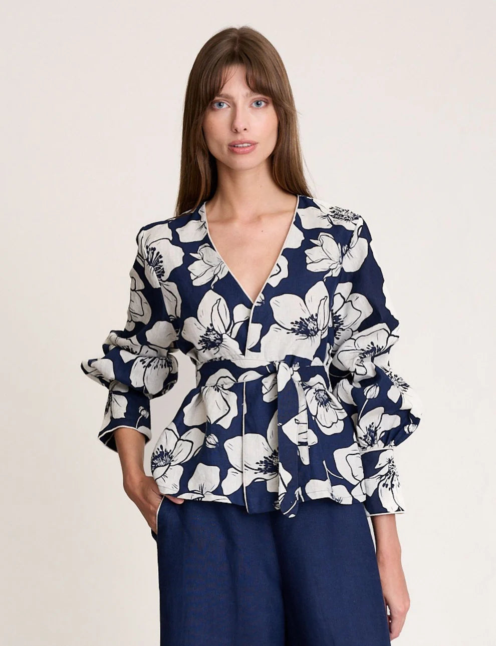 Fleur Jacket - Navy