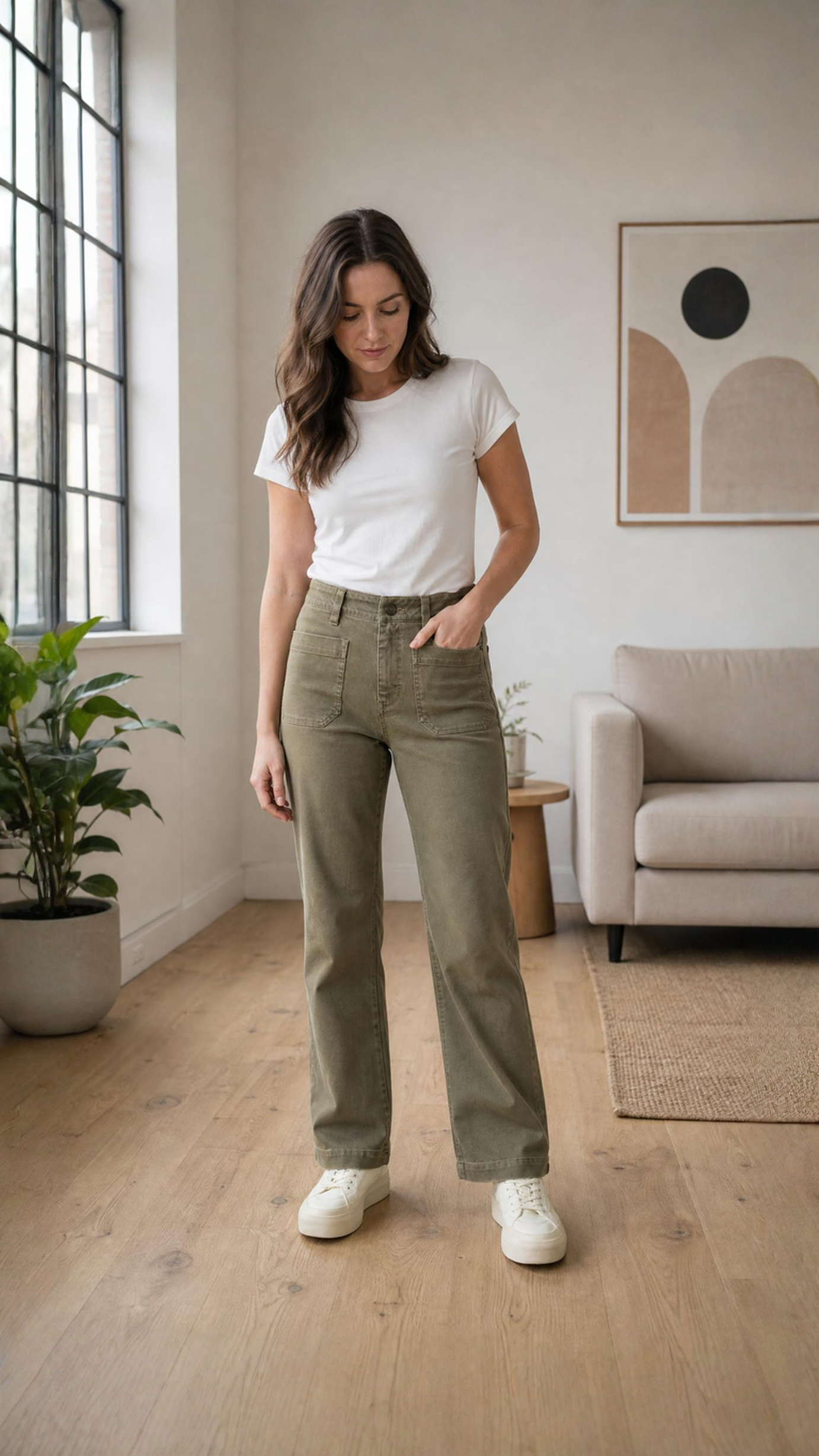 Chrome Jean - Olive