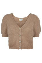Harper Cropped Cardigan - Oat
