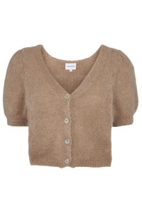 Harper Cropped Cardigan - Oat