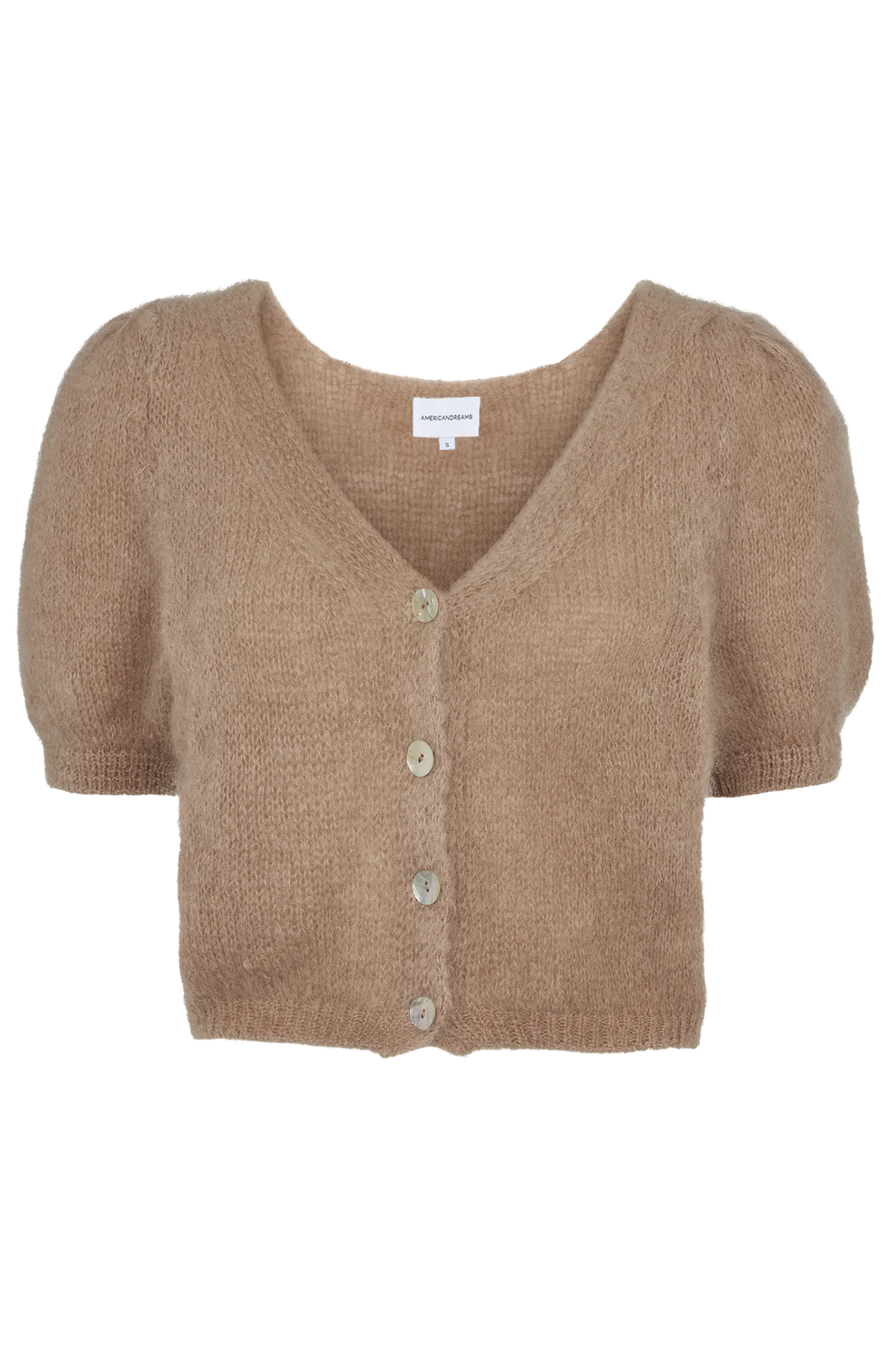 Harper Cropped Cardigan - Oat
