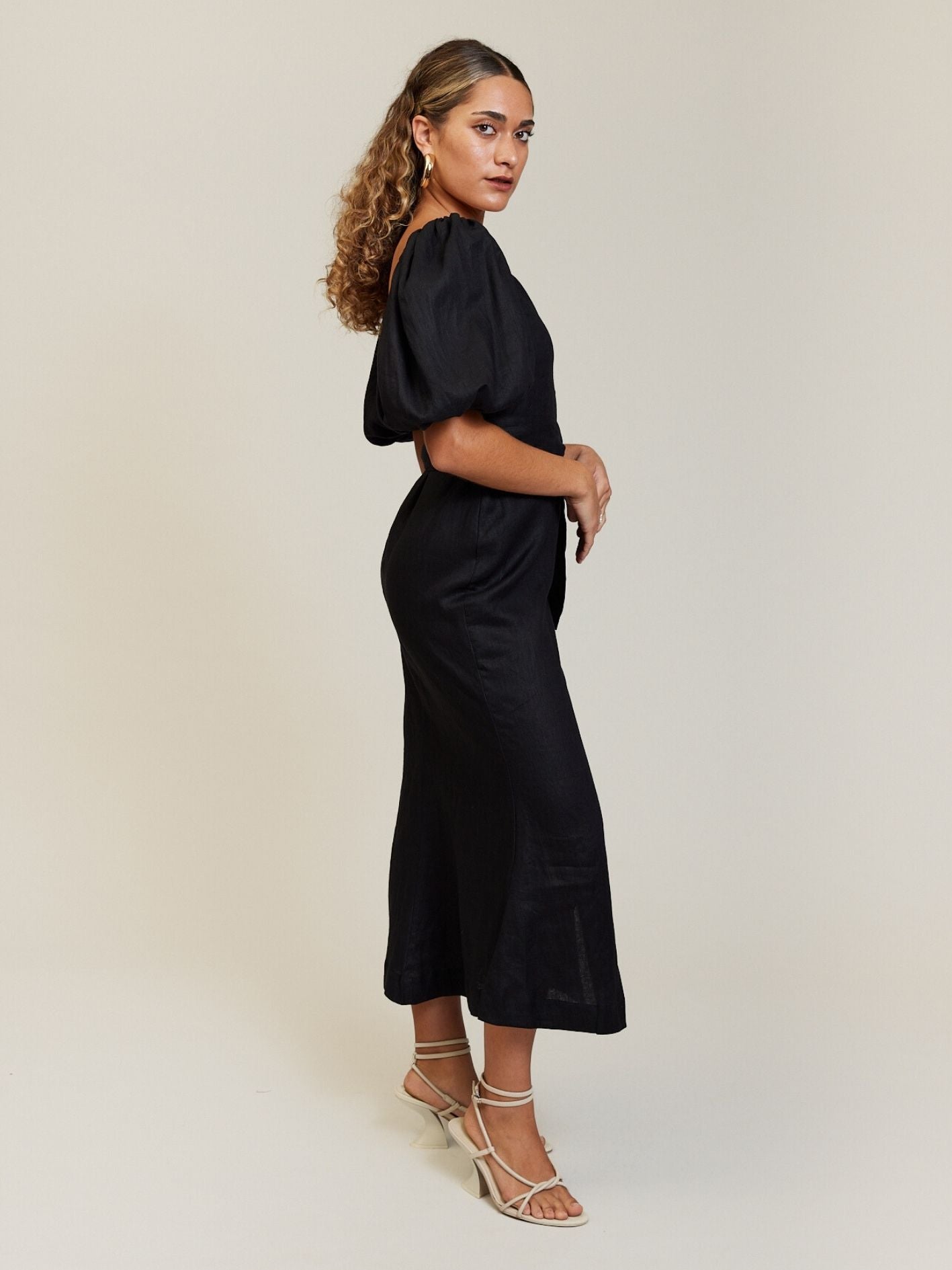 Kick Flare Dress - Onyx Domini Collective Kick Flare Dress - Onyx Domini Collective