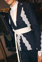 Leandro Lace Trim Blazer