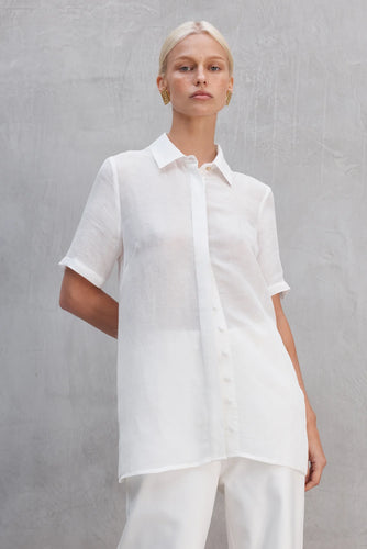 Romi Silk Linen Blouse