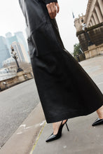 Sara Leather Maxi Skirt