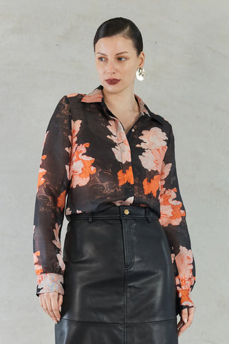 Aurora Blouse - Autumn Print