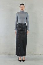Sara Leather Maxi Skirt