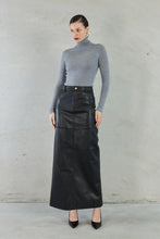 Sara Leather Maxi Skirt