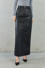 Sara Leather Maxi Skirt