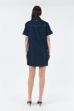 Sarah Boxy Denim Dress - Indigo