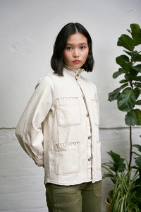 Pablo Denim Jacket - Ecru