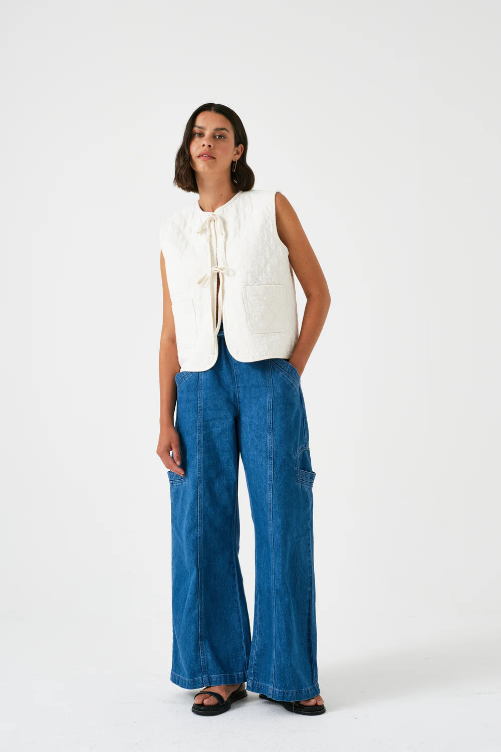 Aria Vest - Ecru