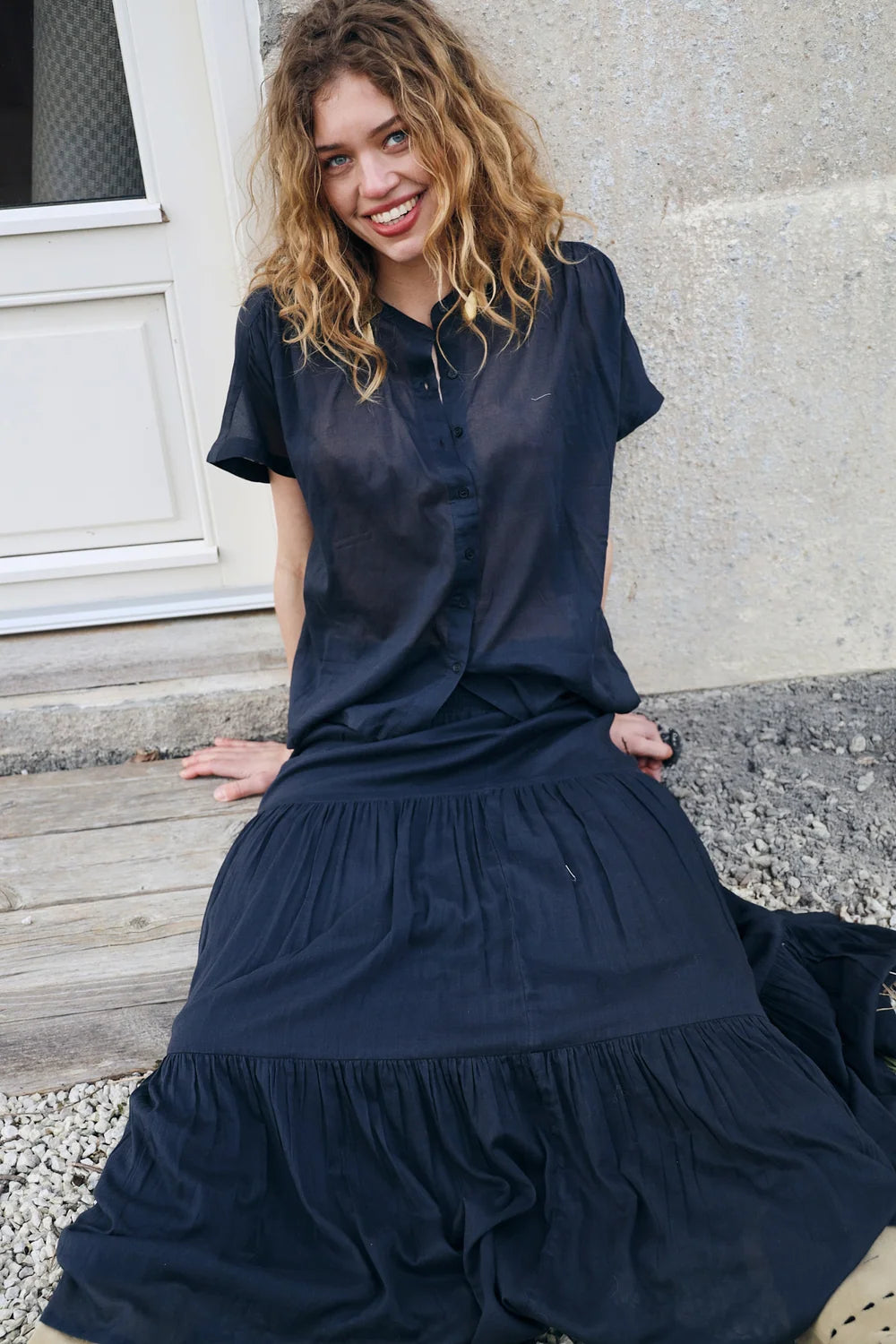Mya Shirt - Washed Black