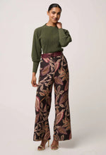 Roselle Merino Knit Top - Winter Moss