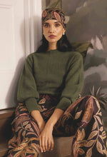 Roselle Merino Knit Top - Winter Moss