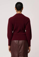 Roselle Merino Knit Top - Bordeaux