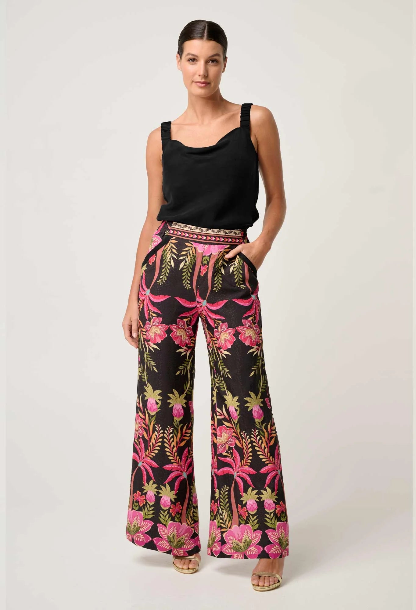 Delray Reversible Cami - Black
