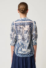 Bijou Silk Printed Shirt - Fle Print