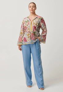 Emery Kaftan Tie Blouse