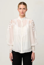 Sevilla Lace Detail Shirt - Blanca