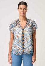 Calandria Flutter Sleeve Blouse
