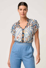 Calandria Flutter Sleeve Blouse