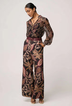 Freya Sheer Embellished Blouse - Dark Tropique