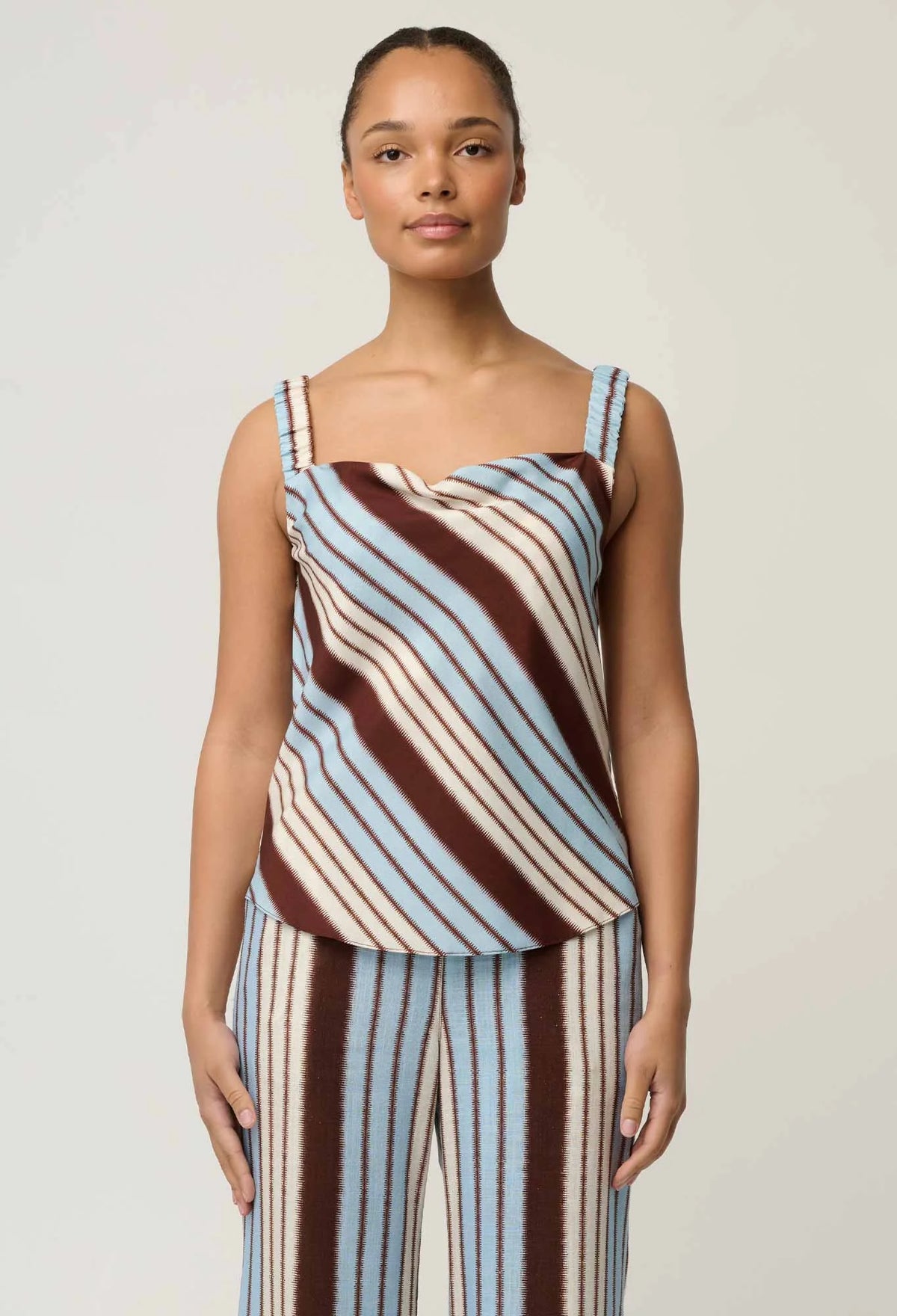 Delray Reversible Cami - Iridescent Stripe
