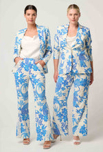 Leandro Contrast Lace Pant - Azure Mosaic