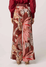 Adele Wide Leg Belted Pant - Cathedral Botanic