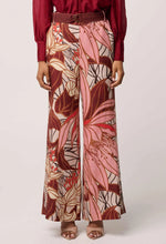 Adele Wide Leg Belted Pant - Cathedral Botanic