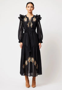 ONCE WAS Aquila Embroidered Dress
