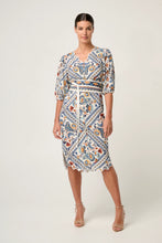 Theia Scallop Embroidered Dress