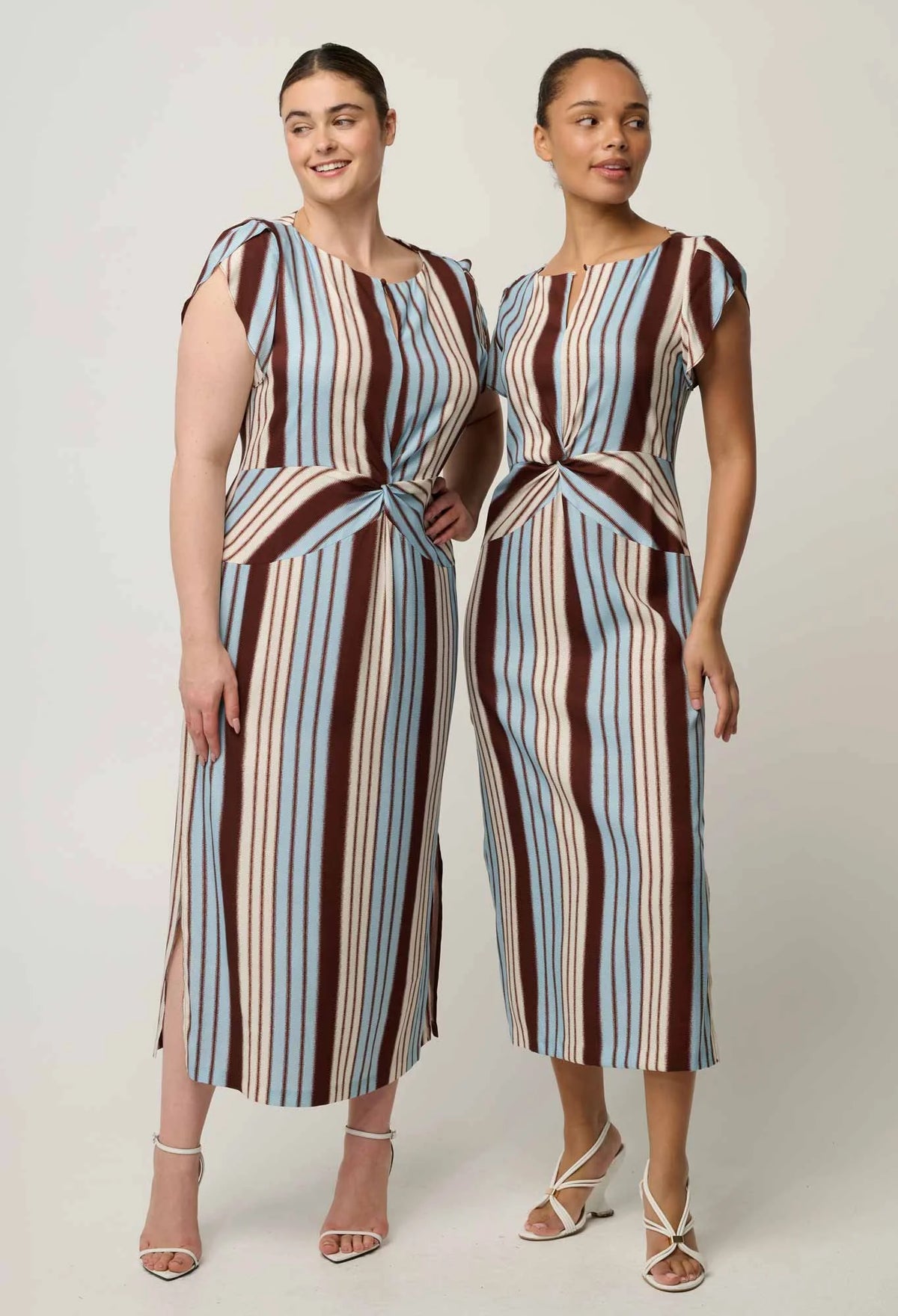 Geneva Dress - Iridescent Stripe