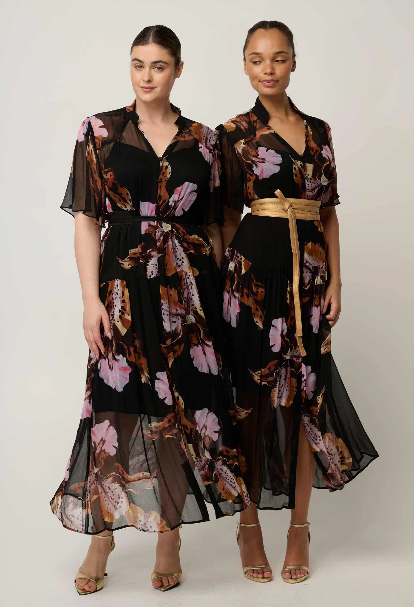 Ceres Sheer Chiffon Maxi