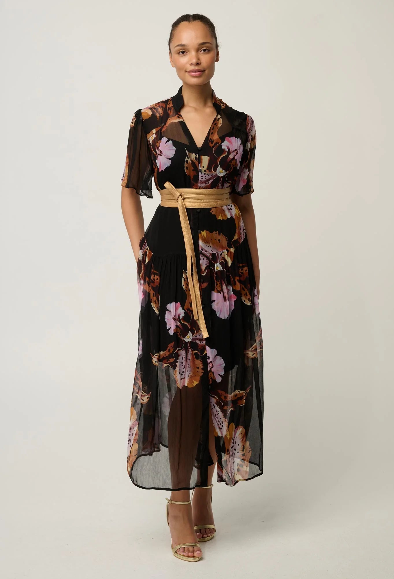 Ceres Sheer Chiffon Maxi
