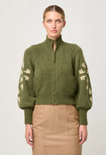 Carmela Knitted Bomber - Oliva