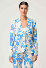 Leandro Contrast Lace Blazer - Azure Mosaic