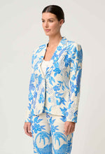 Leandro Contrast Lace Blazer - Azure Mosaic