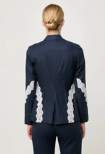 Leandro Lace Trim Blazer