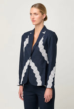 Leandro Lace Trim Blazer