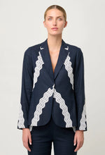 Leandro Lace Trim Blazer