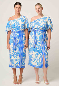Zenobia Contrast Trim Midi