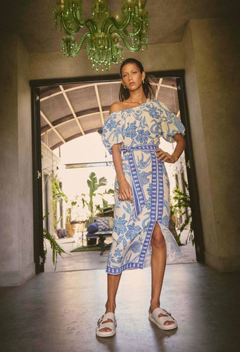 Zenobia Contrast Trim Midi